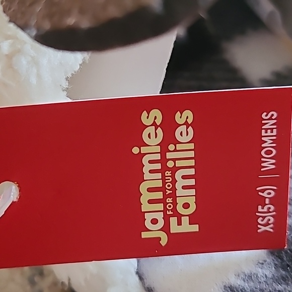 JAMMIES FOR FAMILIES WOMEN'S "MAMA REINDEER " SLIPPERS SIZE XS 5/6 - Picture 8 of 9